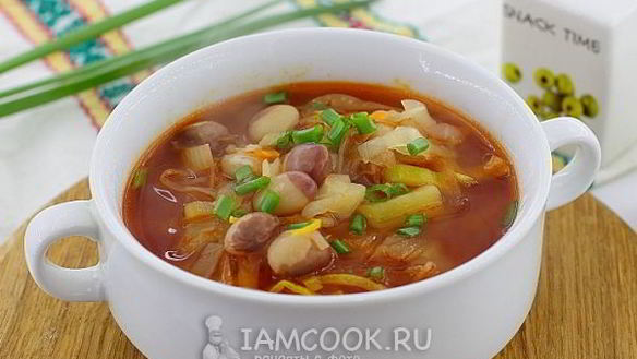 Рецепт Постный красный борщ