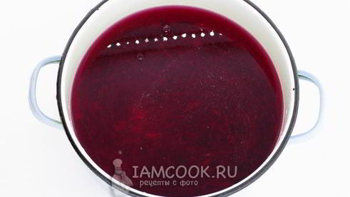 постный красный борщ