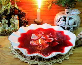 Старопольский борщ с ушками