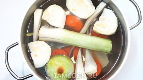 старопольский борщ с ушками