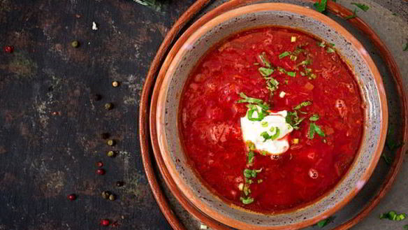 Рецепт Традиционный холодный борщ