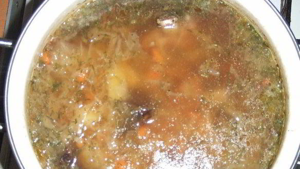 Рецепт Украинский борщ из квашеной капусты