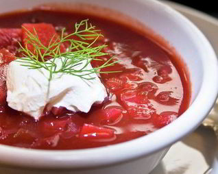 Украинский борщ с курицей