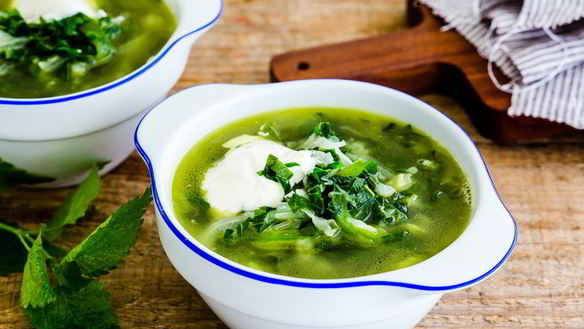 Рецепт Зеленый борщ с крапивой