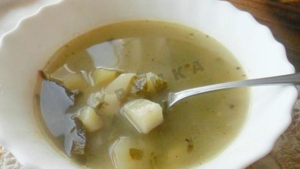 Рецепт Зеленый борщ с щавелем в мультиварке