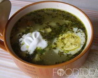 Зеленый борщ в мультиварке