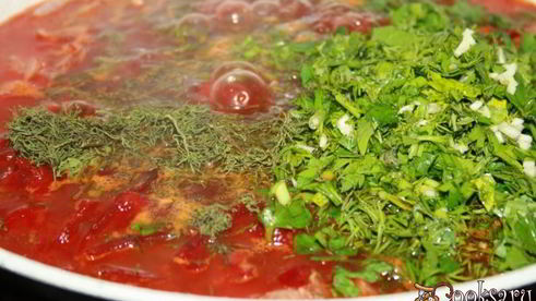 зимний борщ с летним ароматом