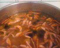 Суп с копченостями