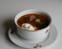 Суп с мясом