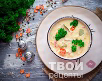 Суп с плавленным сыром