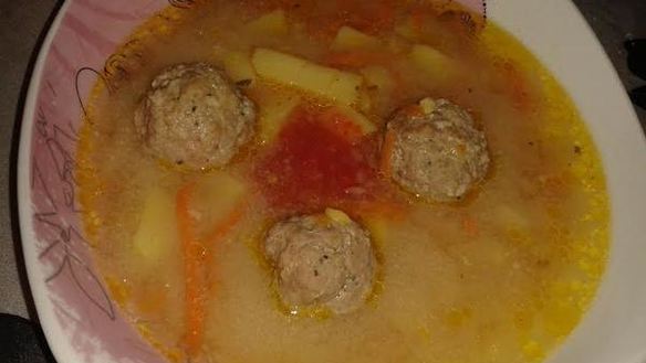 Рецепт Гороховый суп с фрикадельками