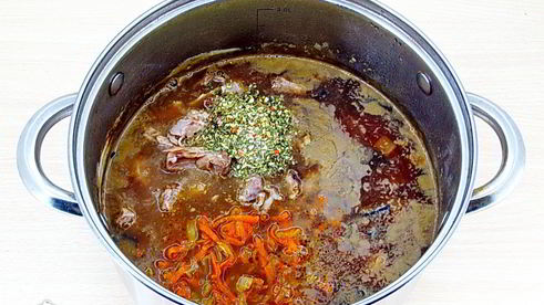 гороховый суп с грибами