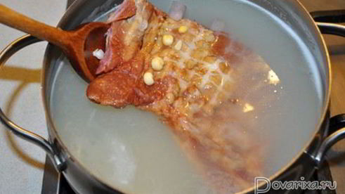 гороховый суп с копченостями