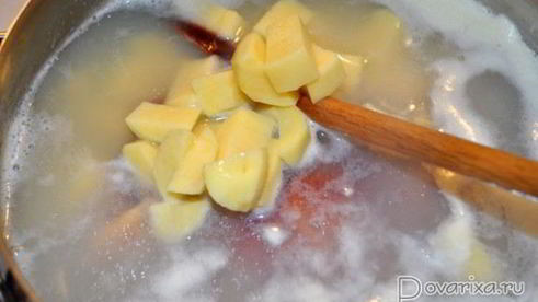 гороховый суп с копченостями