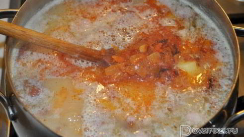 гороховый суп с копченостями