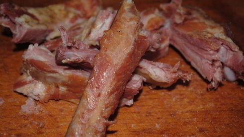 гороховый суп с копчеными ребрышками