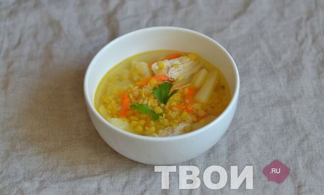 Гороховый суп с курицей