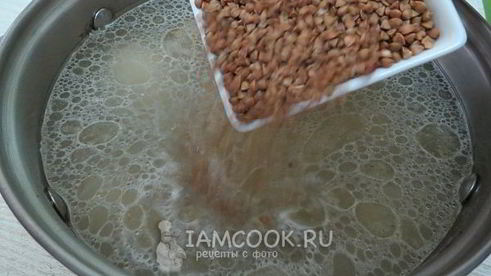 гречневый суп с грибами и курицей