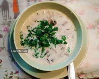 Грибной суп со сливками