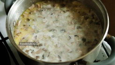 грибной суп со сливками