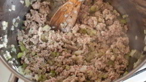 густой суп с индюшиным фаршем и чечевицей