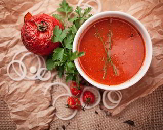 Индийский томатный суп с чили