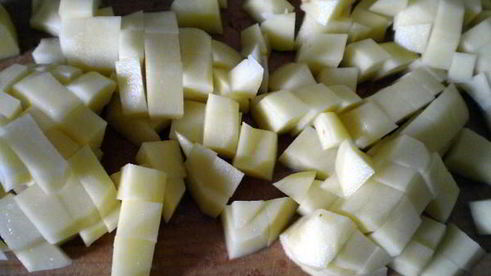 картофельный суп с чечевицей