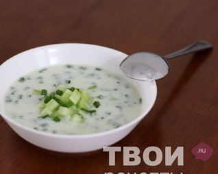 Холодный огуречный суп