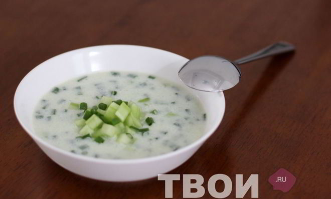 Холодный огуречный суп