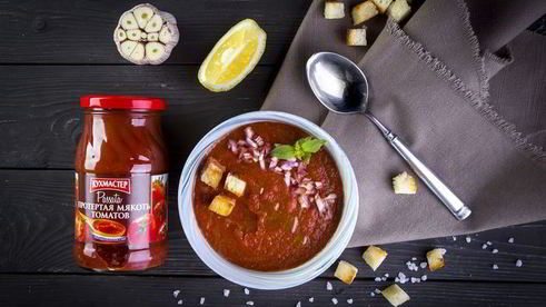 холодный томатный суп