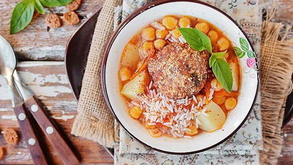 Рецепт Кололик — армянский суп с фрикадельками