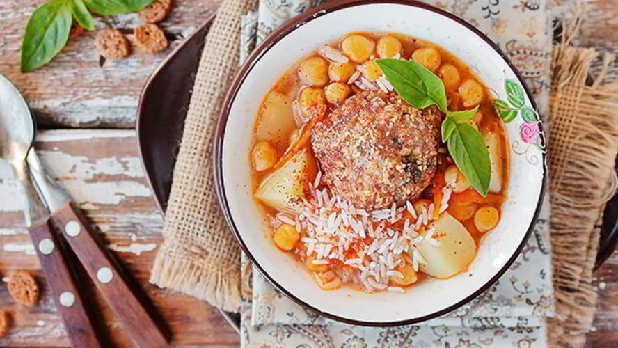 Рецепт кололик — армянский суп с фрикадельками