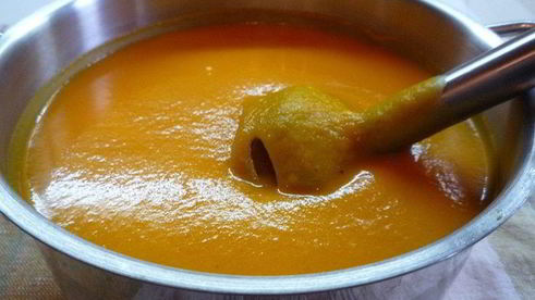 крем-суп из тыквы с яблоками