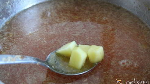 куриный суп со свеклой и баклажанами