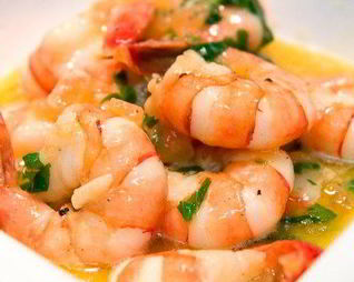 Лимонный суп с креветками