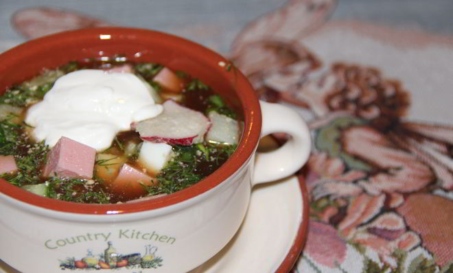 Окрошка на квасе