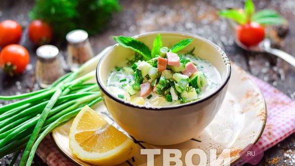 Рецепт Окрошка на минералке