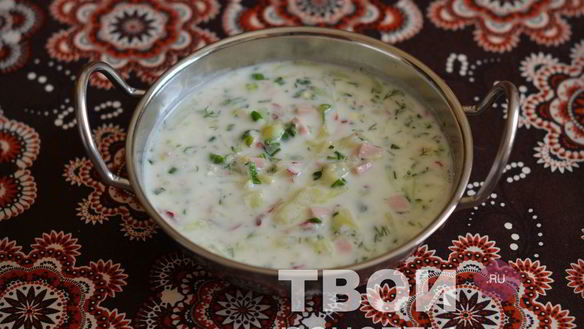Рецепт Окрошка на сыворотке