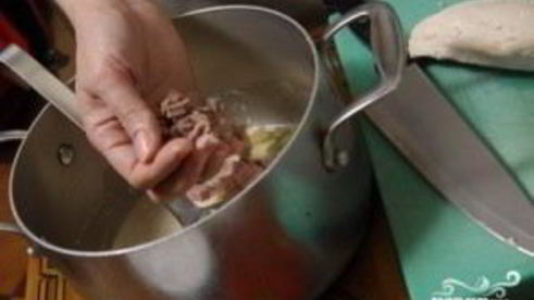 окрошка с колбасой