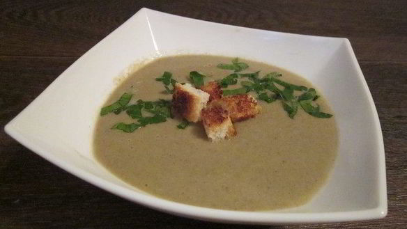 Рецепт Постны суп-крем из шампиньонов с кокосовым молоком