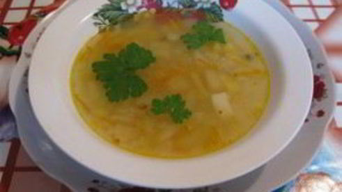 постный суп с рисом
