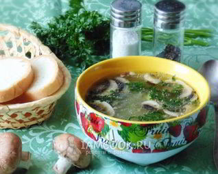 Рассольник с грибами