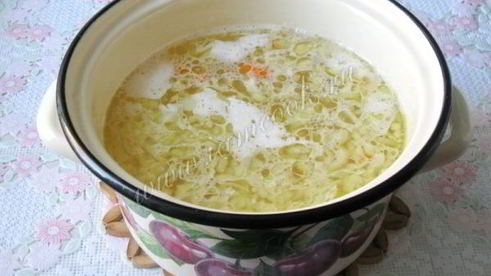 рассольник с грибами