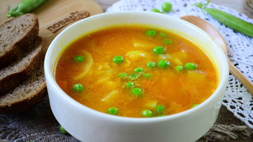 Рецепт рисовый суп с горошком