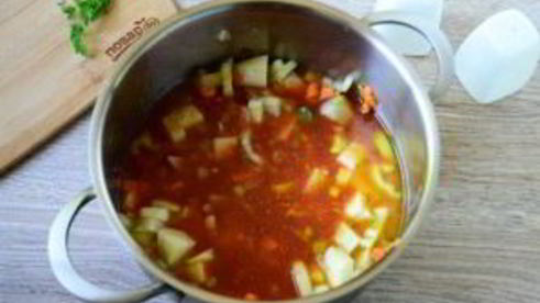 рисовый суп с горошком