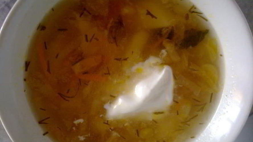 Рецепт кислые щи с говяжьем сердцем