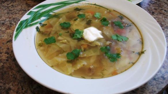 Рецепт Щи из свежей капусты со свининой