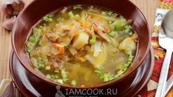 Рецепт Щи из свежей капусты в мультиварке