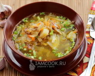 Щи из свежей капусты в мультиварке