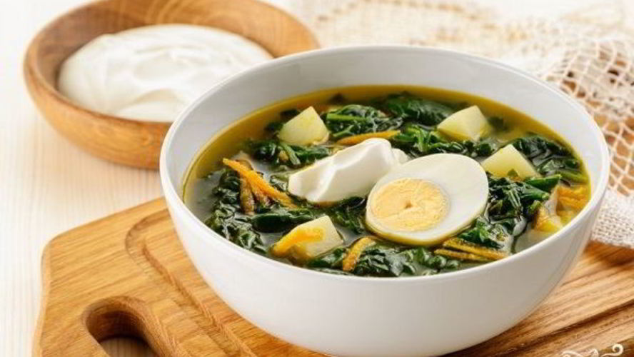 Рецепт щи со шпинатом